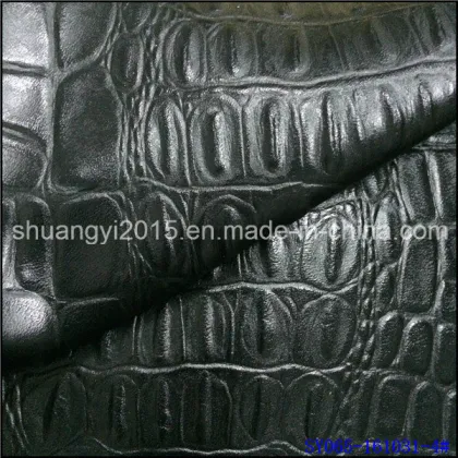 PU Leather Emboss Leather for Men′s Jacket PU Garments Material