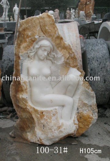 white Marble statue Carving