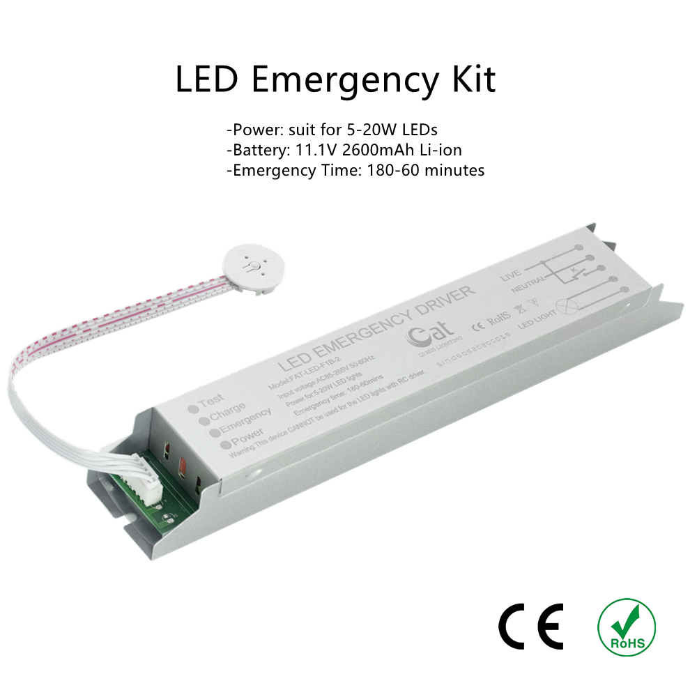 5-20W Power Power Power LED Gallast di emergenza