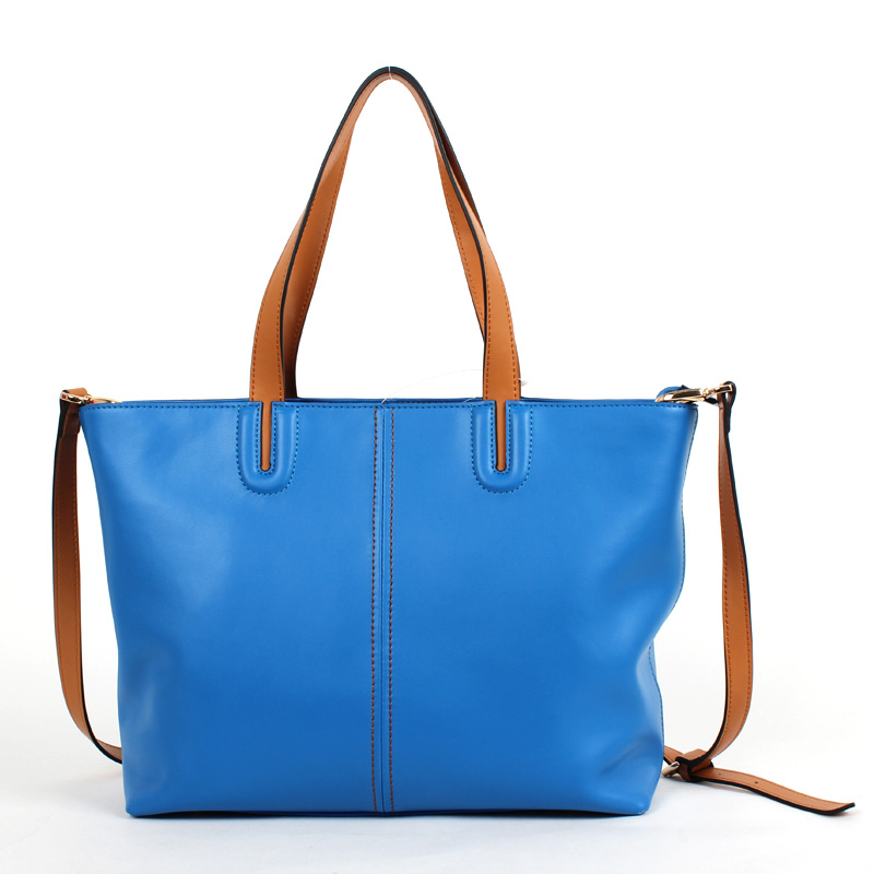 2014 Newest Designer Plain & Generous Ladies Real Leather Handbag