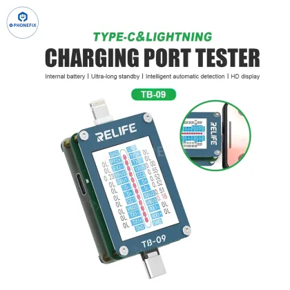 RELIFE TB-09 SE Type-C Lightning Phone Charging Port Tester