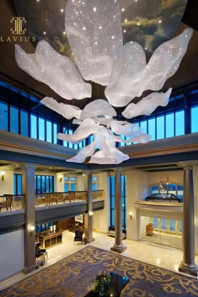 Luxury flower designer crystal chandelier