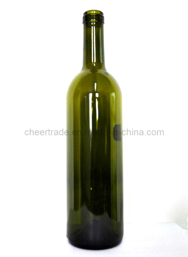 Glass Bordeaux Bottle 750ml (PT750-0005DG)