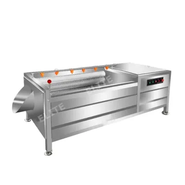 Automatic Stainless Steel Brush Cleaning Machine for Fruits and Vegetables