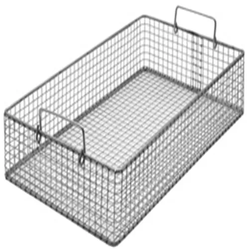 Silver Mesh Stackable Storage Bins