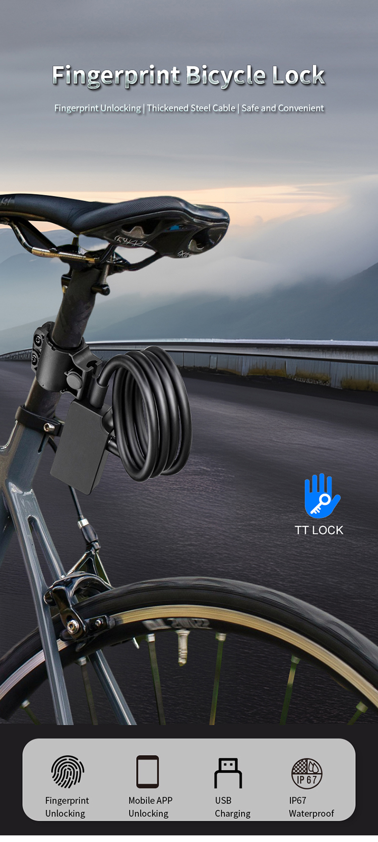 FIngerprint Motorcycle Lock