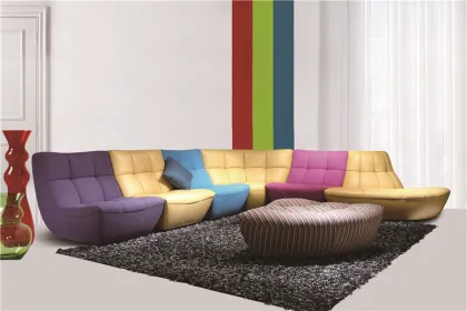 Colorful daybed American style sectional home furniture sofa set