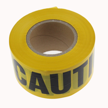 Yellow and Black Print Barricade Warning Tape: Safety Signage for Hazardous Areas