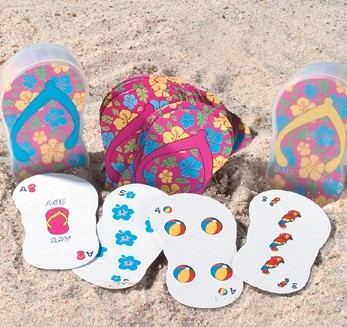 Flip Flop-Shaped Playing Cards