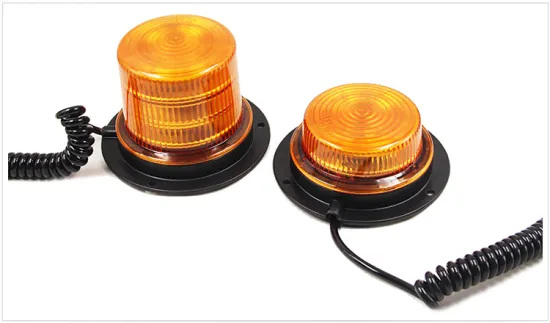 Emark LED Amber Round Car Beacon Magnetic Roof Top Emergency Warning Strobe Light