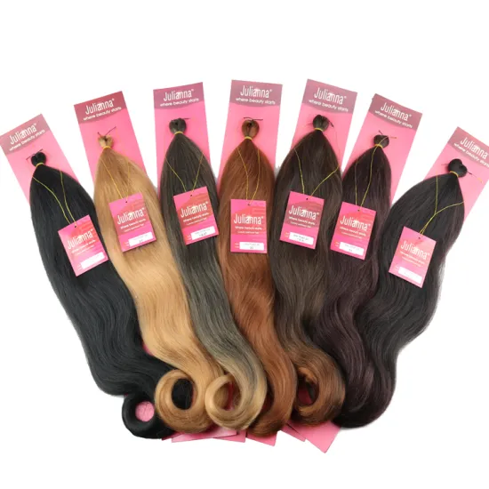 Synthetic Hair Extension High Quality Wholesale Synthetic Yaki Pony Styles  Braiding Hair Yaki Pony Hair