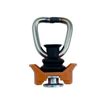 Single Stud Fitting with Stainless Steel D Ring for L Track Tie Downs