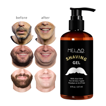 Beard Moisturizing Reduce Rash Shaving Gel For Men