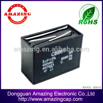 12uf 450v CBB61-C capacitor cbb61 for household applications with 1-100UF
