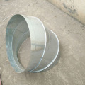 Galvaniserad spiralarmbåge för ventilering av rörledningar
