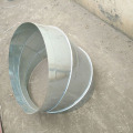 Galvanized plate spiral elbow untuk sambungan pipa ventilasi