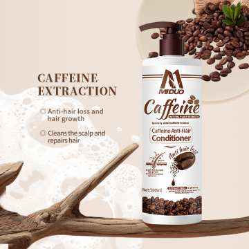 OEM Factory 500ml Custom Natural Orgánica Orgánica Pérdida de pérdida de cabello Cuidado del cabello Biotina Cafeína Acondicionador