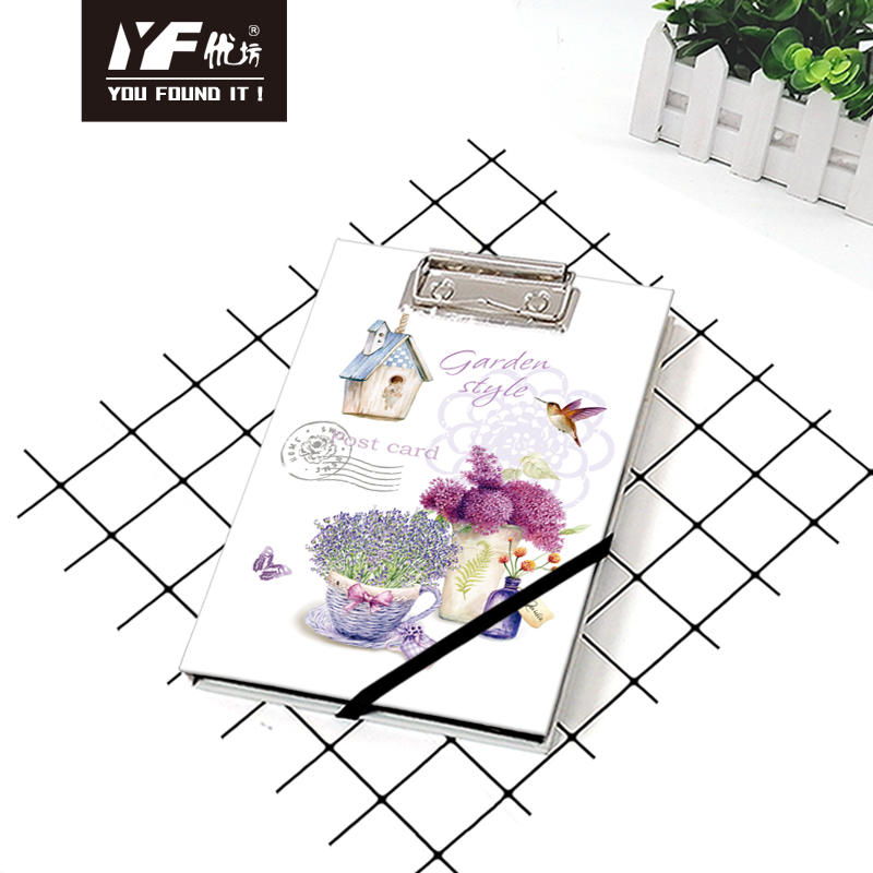 Stile giardino di lavanda personalizzato Cute A5 Appunti per appunti rilegatura a foglie sciolte diario con copertina rigida