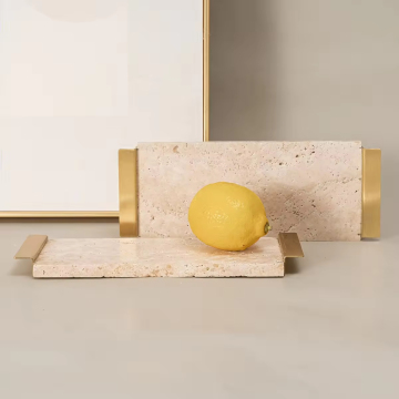 Yinhe Stone Travertine Decorative Trays and Platters: Stylish Displays for Jewelry, Fruits, and Home Decor