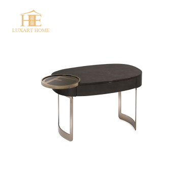 Milk White Leather Nightstands for Bedroom Furniture