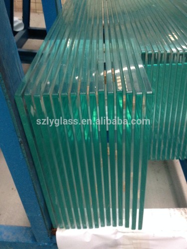 10mm ultra clear toughened glass polish edge and safe corner