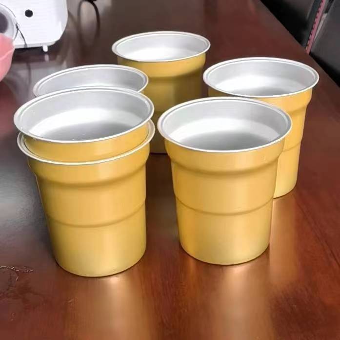 Recipiente para beber para la fiesta Copa de aluminio al aire libre portátil