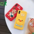 3D Yellow Patti Duck Silicone Phone Case Cover