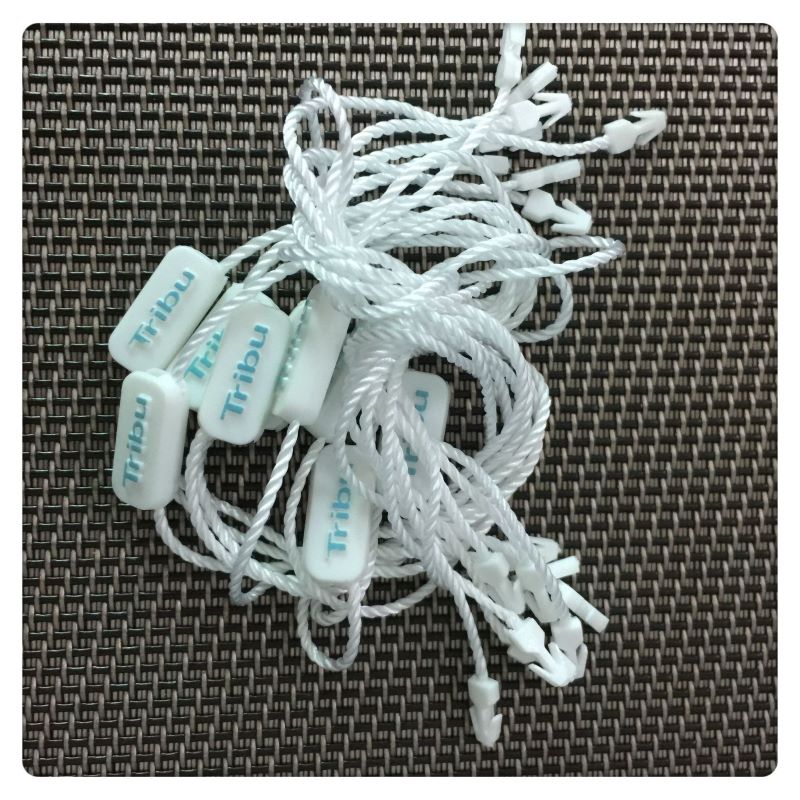 Recycled customized elastic design labels for merchandise