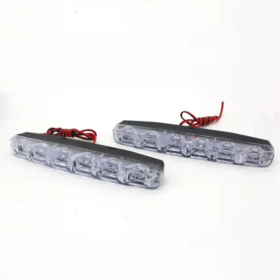 2pcs 12V 6LED White 6000K Waterproof DRL Daytime Running Fog Driving Lamp