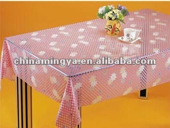 Best-Selling Banquet PVC Table Cloth/ Disposable Cloth Cover Plastic Table Cover