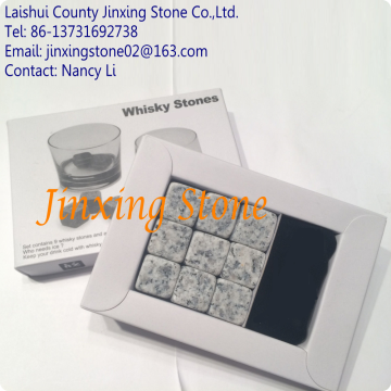 Granite Drink Chillers Cooler Cubes Whisky Ice Stones Whiskey Rocks Cube Chilling Stones
