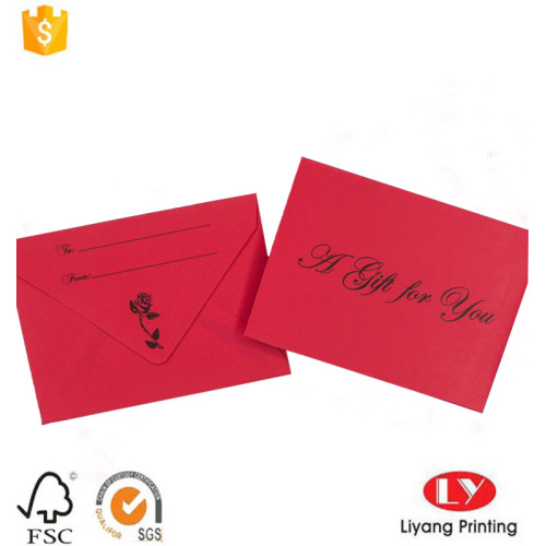 Wholesale Gift Card Printing With Envelope Packaging