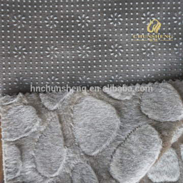 Plastic drop brushed flower Footprint velboa100% polyester