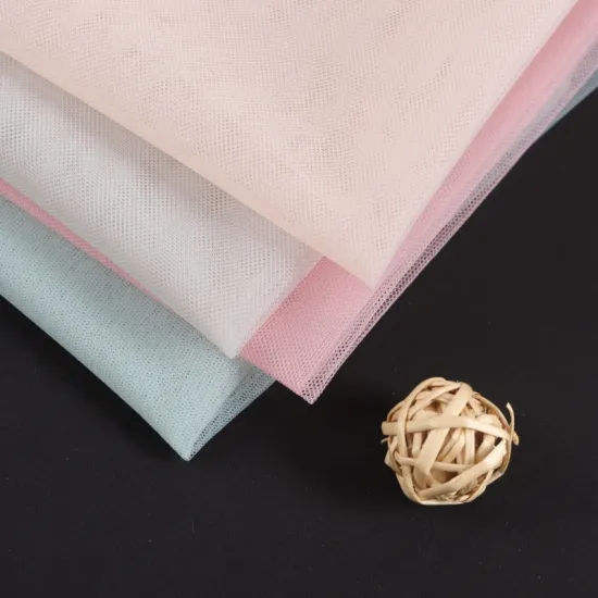 Solid Color Breathable Pure Polyester Mesh Textile