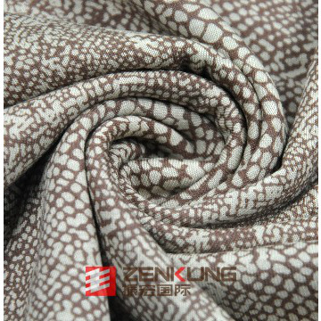 Rayon Animal Skin Printed Spandex Single Jersey Knitting fabric