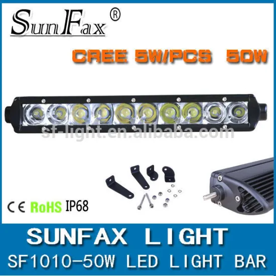 Factory Wholesale 50w C REE Mini 4x4 led light bar, worklight bar for tractor , truck, offroad