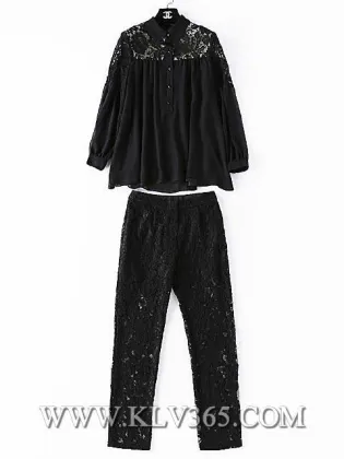 European Designer Women Clothing Fashion Lace Suit