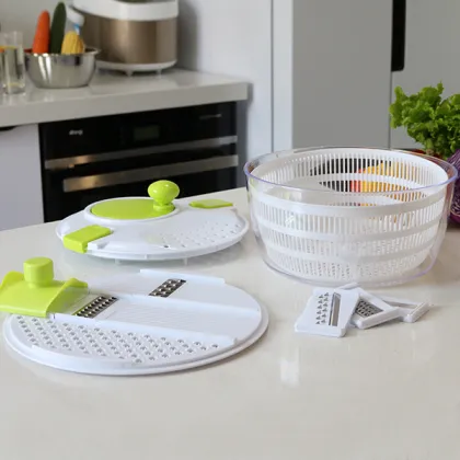 professional kitchen helper fresh fruits and vegetables salad mixer tools salad spinner and slicer