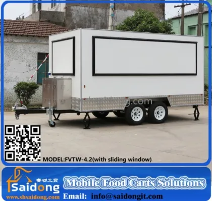 Best Design Mobile fast food trailer,fast food van mobile kitchen trailer