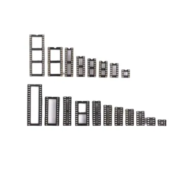 IC Sockets & DIP Connectors (6, 8, 14, 16, 18, 20, 24, 28, 32, 40 Pins)