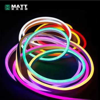 Matt Waterproof IP67 RGB Blue Yellow 50ft/150ft Flexible LED Neon Lights for Rooms (220V/110V/12V/24V)
