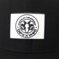 Tappo di snapback di lana con logo in gomma