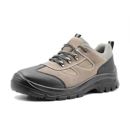 Brand Leather Metal Free Anti Static Fashionable Lightweight Safety Shoes S1P
