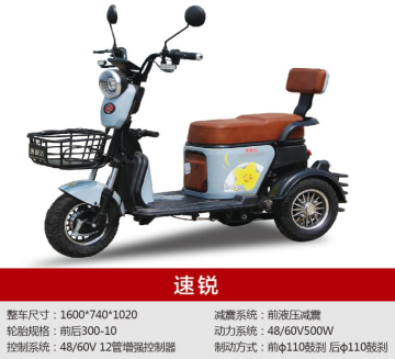 Three-wheeled recreational vehicle [Speedy sharpness"