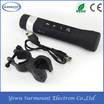 Portable wireless bluetooth outdoor speakers sport bicycle speaker with a holder for bike