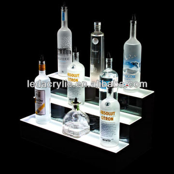 3 Tier LED Lighted Liquor Bottle Display Shelf