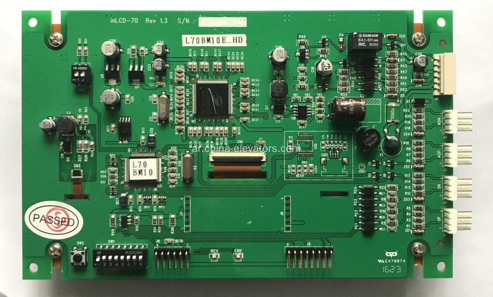 Hyundai Elevator LCD Board INLCD-70 Rev1.3