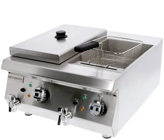 French Fries Fried Chicken Kitchen Equipment Machine Commercial Double Tank Electric Deep Gas Fryer