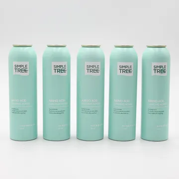 Mousse face cleansing aerosol spray can