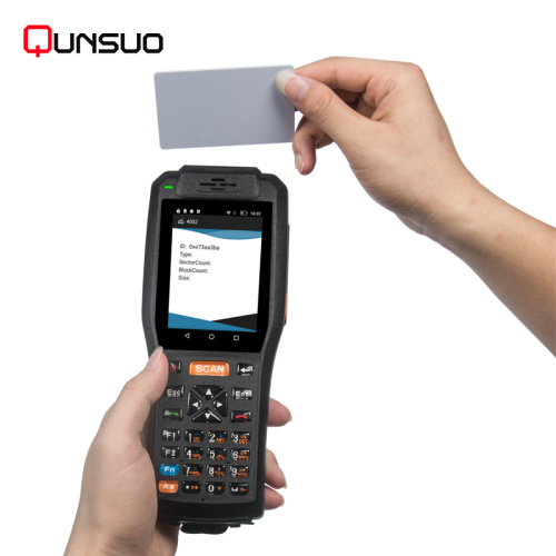 4inch pda android device with printer